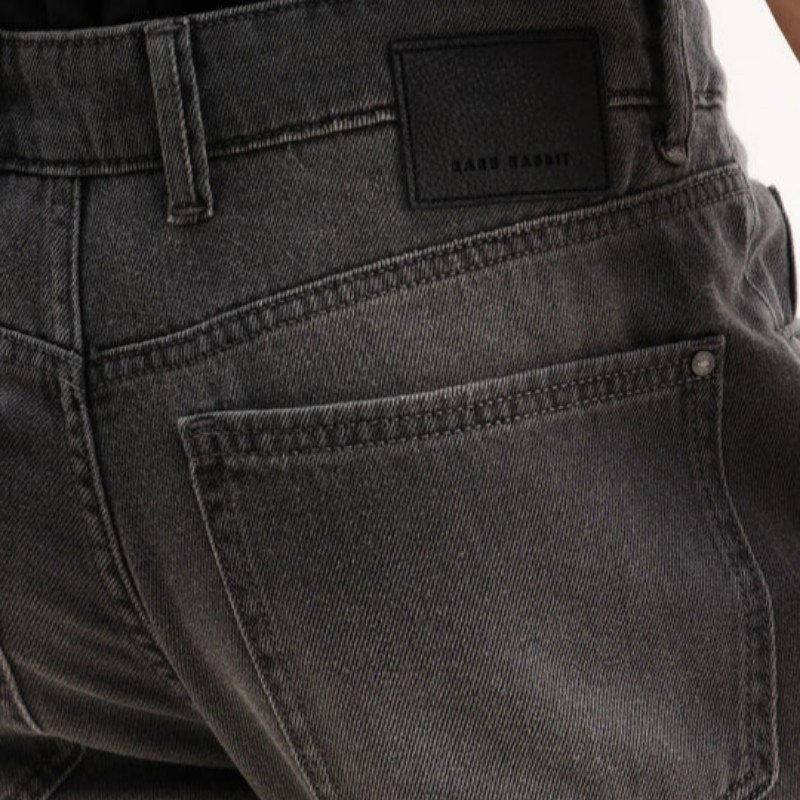 MORRIS REGULAR FIT MID WASH DENIM ENIM - GREY